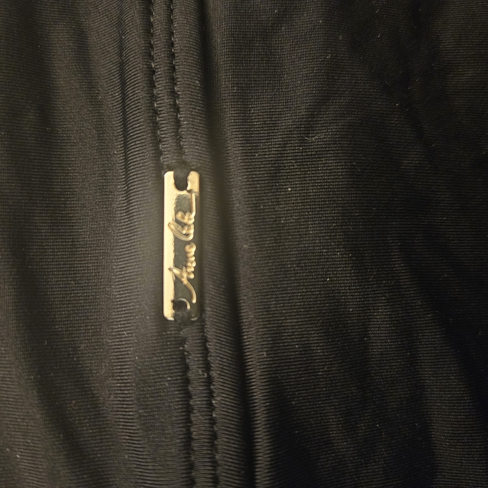 Anne Cole Black Swim Skirt And Shorts with Gold Detail On Back